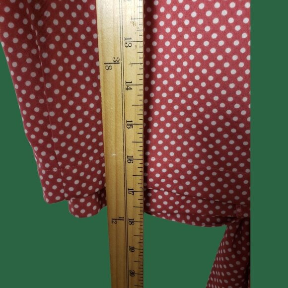 Mirumer by Asia Supreme Vtg -Style Polka Dot Shirt & Skirt Set Coral 11 - Picture 6 of 16